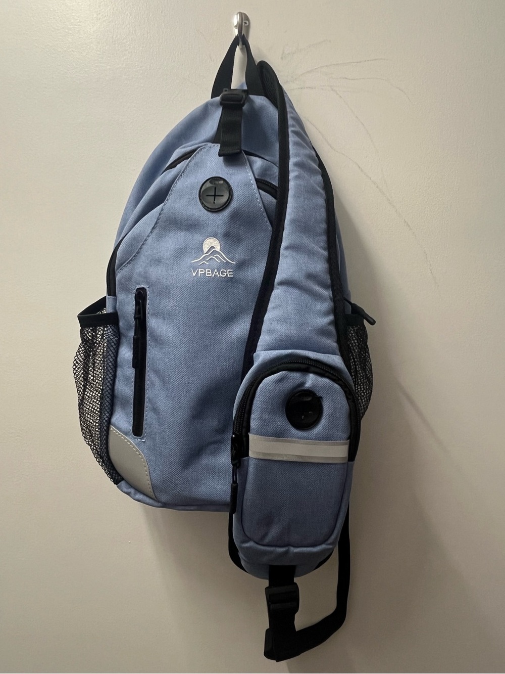 Light Blue Women's Sling Backpack